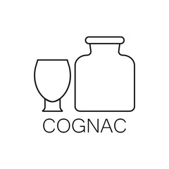 Alcoholic beverages line icon