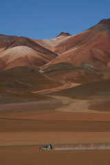 Jeep trip in the desert of Bolivia