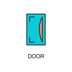 Door line icon.