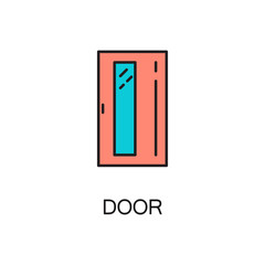 Door line icon.