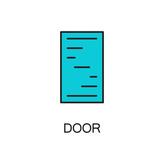 Door line icon.