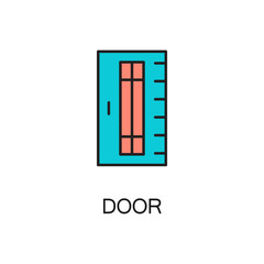 Door line icon.