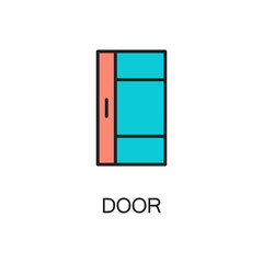 Door line icon.