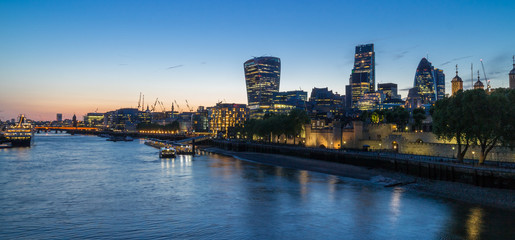Fototapeta premium River Thames Skyline