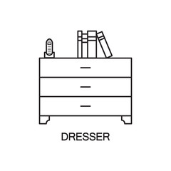 Dresser flat icon.