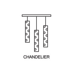 Сhandelier flat icon.