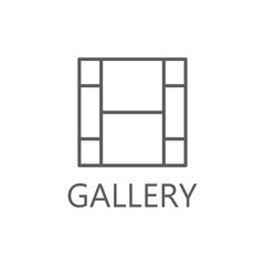 Gallery icon, simple gallery icon gallery symbol.