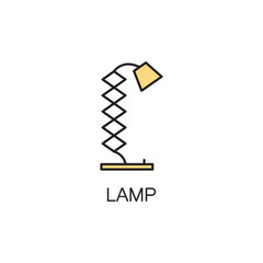 Lamp line icon. High quality pictogram.  Outline vector symbol for design website or mobile app. Thin line sign  for logo, visit card, etc.
