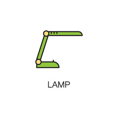 Lamp line icon. High quality pictogram.  Outline vector symbol for design website or mobile app. Thin line sign  for logo, visit card, etc.