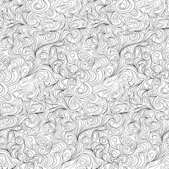 Sketch Doodle Hand Made Repeat Seamless Texture Background Big Pattern