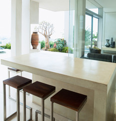 Luxury modern kitchen. Interior design