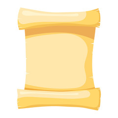 Vector illustration of papyrus on a white background. Isolated o