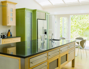 Luxury modern kitchen. Interior design
