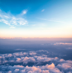 Clouds in sky atmosphere panorama