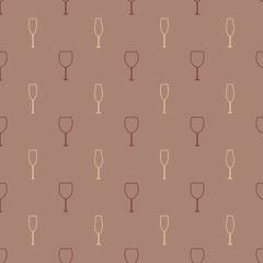 Alcoholic beverages icon pattern