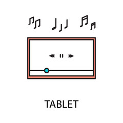 Game console line icon. Thin line pictogram for webdesign. Outline high quality sign for design websete, mobile app, logo. 