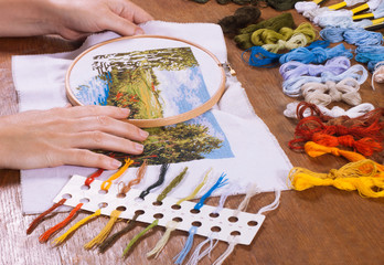 Cross-stitch, Handmade, needlework
