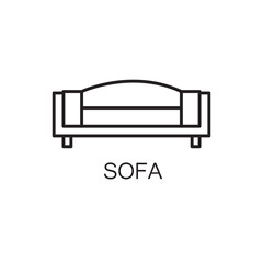 Sofa line icon.