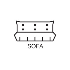 Sofa line icon.