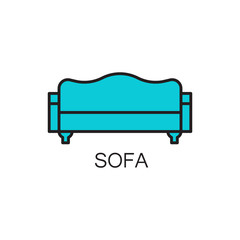 Sofa line icon.