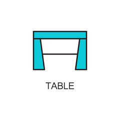 Table line icon.