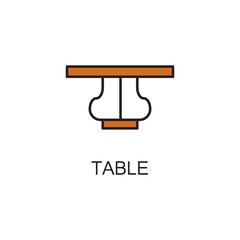 Table line icon.