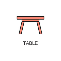 Table line icon.
