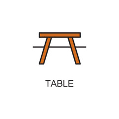 Table line icon.