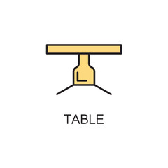 Table line icon.