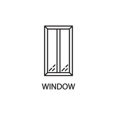 Window line icon.