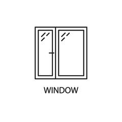 Window line icon.