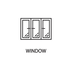 Window line icon.