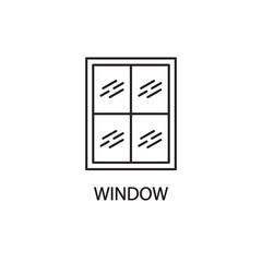 Window line icon.