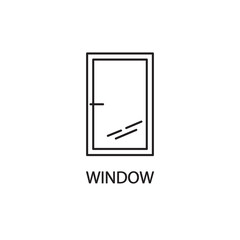 Window line icon.