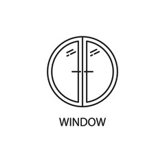 Window line icon.