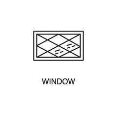 Window line icon.