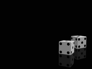 Background with dice