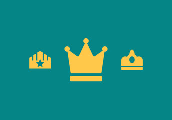 28 Gold Crown Icons