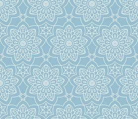 Decent winter repetitive mandala pattern - 125400660