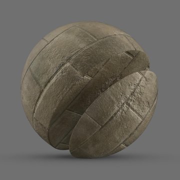 Valley tan worn bricks