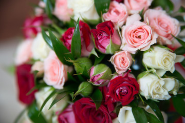 bridal bouquet of roses