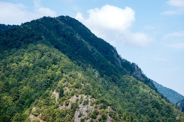 Obraz premium View to the carpathian mountains from the top