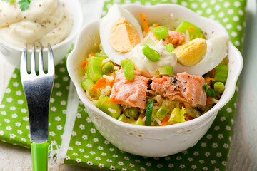 Salmon and Rice Salad.