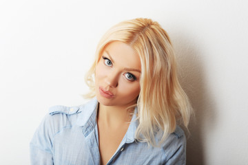 beautiful blonde caucasian