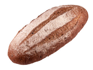 Rye bread isolated on a white background