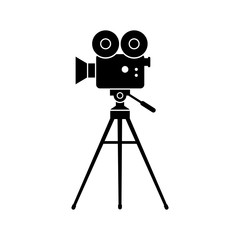 Movie camera vector icon