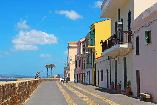 Alghero old town, Sardinia, Italy