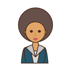 Obraz premium businesswoman avatar elegant isolated icon vector illustration design