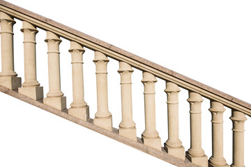 Fototapeta premium stone railings, isolated