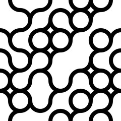 Seamless Curved Shape Pattern